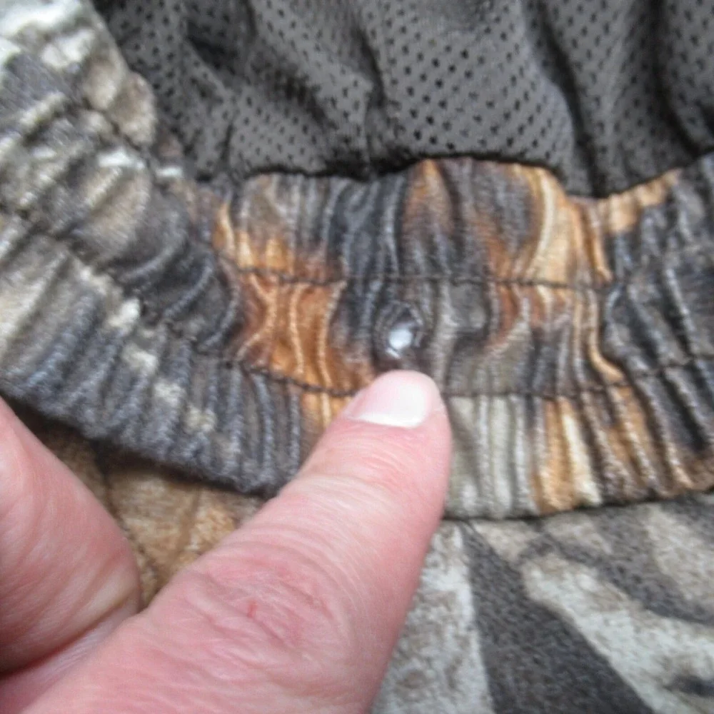 Pella Camo Pants Men Medium Flex Waterproof Button Suspenders Hunting VTG 30x31